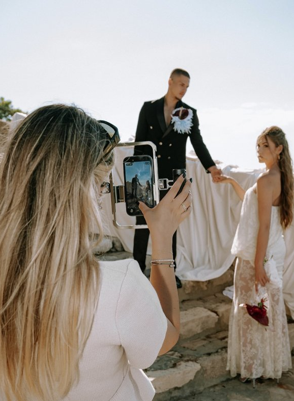 Behind the scenes filming